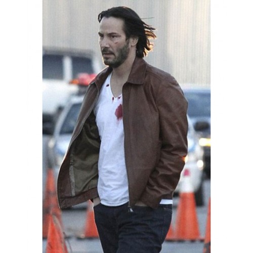 Keanu Reeves John Wick Brown Leather Jacket